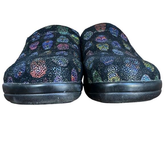 Alegria Keli PRO Sugar Skulls Dottie Slip On Professional Clog Shoes Black 37 - Picture 9 of 13